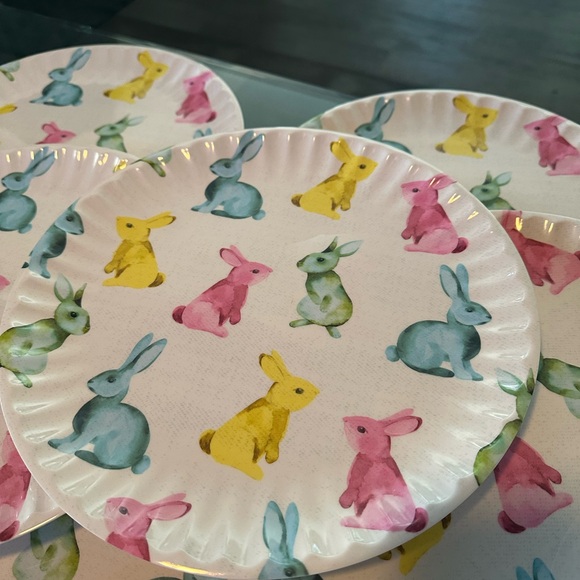 Nicole Miller Hip Hop Hooray Bunny Plates (16) plates - Picture 5 of 9